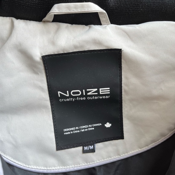 Noize “Addie” Puffer Coat in Snow, off white, faux fur hood winter coat, size M - Picture 8 of 16